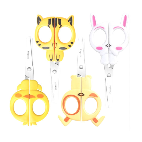 Gunting Stainless Steel Anak Gagang Warna-warni